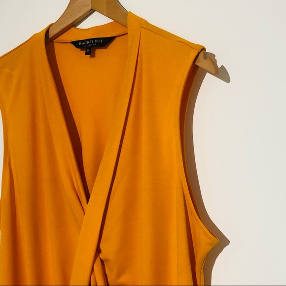 Rachel Roy Orange V-Neck Blouse - Picture 3 of 7